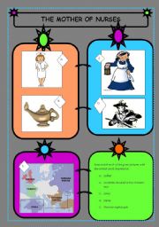 English Worksheet: FLORENCE NIGHTINGALE - THE MOTHER OF THE NURSES