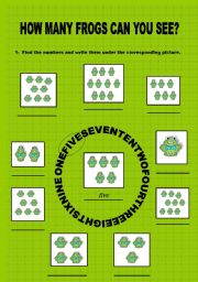 English Worksheet: Numbers 