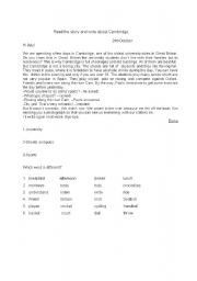 English worksheet: read and complete