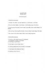English Worksheet: vocabulary