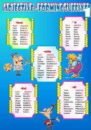 English Worksheet: Suffixes 3