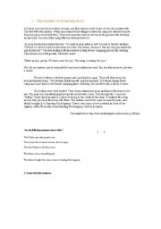 English Worksheet: The Legend of  Standing Rock