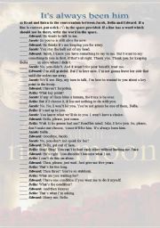 English Worksheet: Twilight Saga: Its always been him