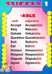 English Worksheet: Suffix -flash 1