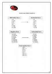 English Worksheet: verb to be