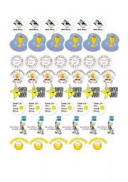 English Worksheet: stickers