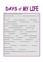 DAYS OF MY LIFE: past simple