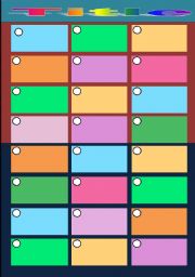 English worksheet: Colour boxes matching 