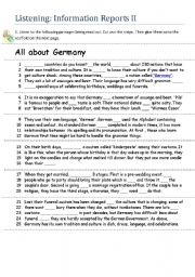 English worksheet: Information Reports II