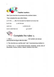 English worksheet: Talking about numbers and simple statistics, with key