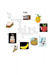 English worksheet: Puzzle maker - Food