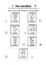 English Worksheet: The weather