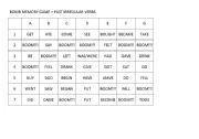 English Worksheet: Bomb Memory Game