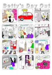 English Worksheet: Bettys Day out - Past Simple