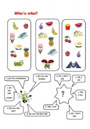 English Worksheet: Whos who?