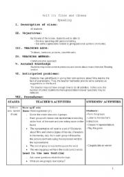 English Worksheet: Lesson plan for 10th graders_Films and cinema