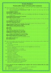 Worksheet about adjectives+preposition, passive voice, present perfect simple vs. present perfect continuous