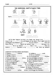 English Worksheet: The Simpsons