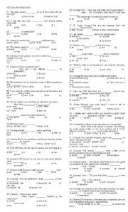 English Worksheet: Advanced rapid questions