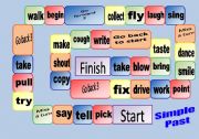 English Worksheet: Simple Past Board Game
