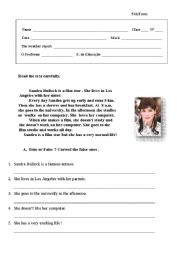 English Worksheet: Daily routine