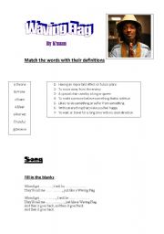 English Worksheet: Waving flag by Knaan