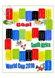 English Worksheet: Game - World Cup 2010