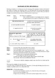 English Worksheet: Metaphor Body