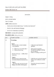 English Worksheet: writing- memory and childhood