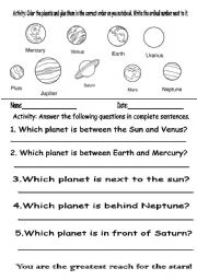 Planets/Which and Ordinal Numbers