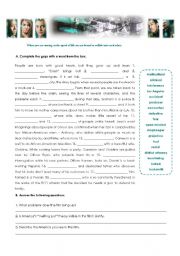 English Worksheet: Crash - Film Worksheet