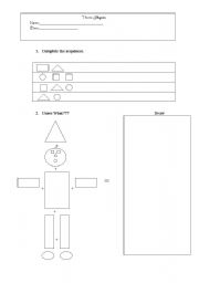 English worksheet: Shapes