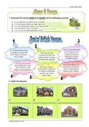 English Worksheet: Typical British Houses