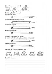 self evaluation for students (4th grade)