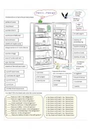 English Worksheet: There is...There are