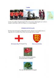 English Worksheet: Symbols of England 1