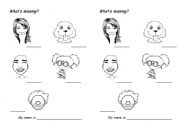 English worksheet: Face