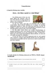 Zoos - A good or a bad thing?