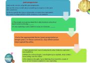English Worksheet: past progressive