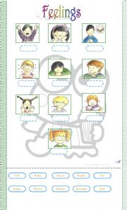 English Worksheet: Feelings 