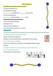 English Worksheet: ( describing people)Physical descriptions 2