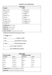 English worksheet: Simple Past review