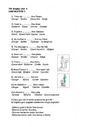 COMPARATIVES EXERCISE