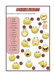 English Worksheet: Feelings