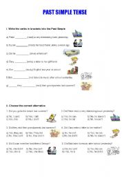 English Worksheet: Past Simple Exercises