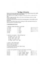 English worksheet: Test for 7thgraders