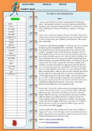 English Worksheet: The Status of women through history (Part 1 & 2)