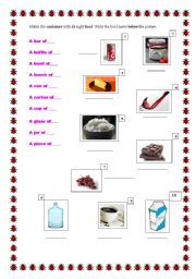 English worksheet: countable nouns: 