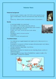 English Worksheet: Fact sheet: Victorian times, England