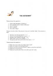 English Worksheet: ASTROBOY WORKSHEET